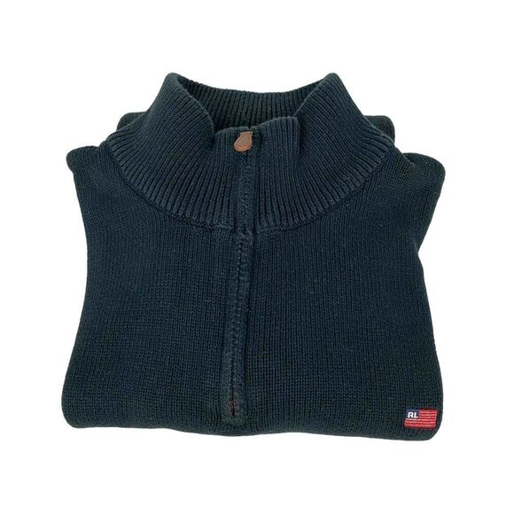 Polo Jeans Company Mens 1/4 Zip Sweater Large - Picture 3 of 7